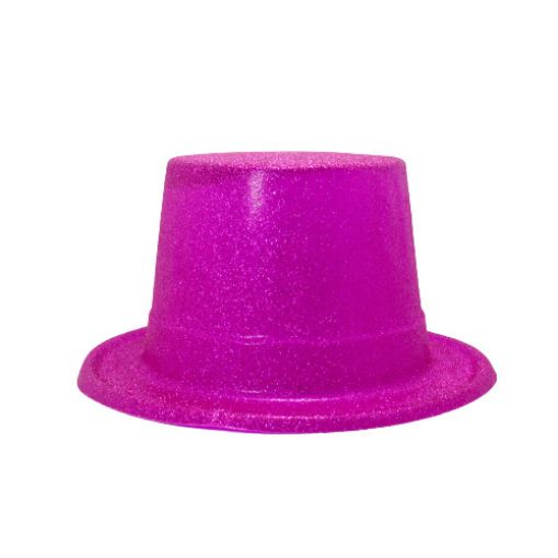Imagen de SOMBRERO BRILLO ESCARCHA FUCSIA 