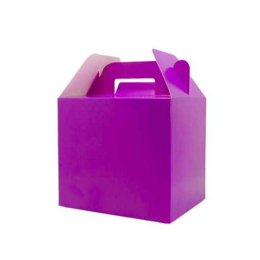 Imagen de CAJITA CUMP. MORADO 14X12.5X11CM 6/1 