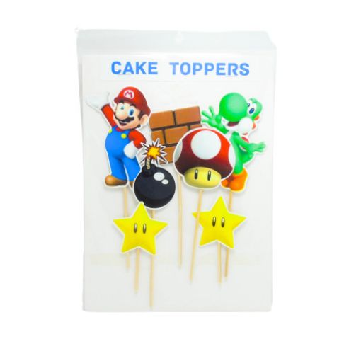 Imagen de CAKE TOPPER MOTIVO MARIO 1/6 