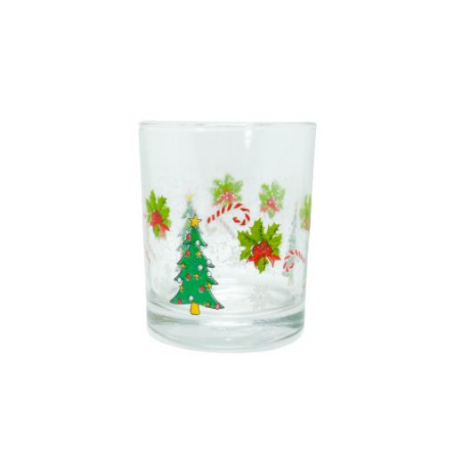 Imagen de VASO VIDRIO NAVIDAD 48/1