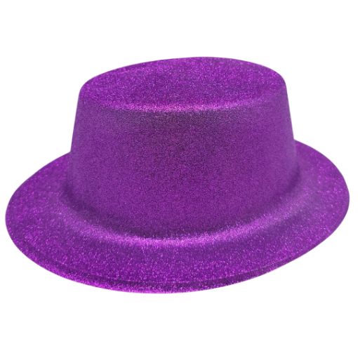 Imagen de SOMBRERO BRILLO ESCARCHA MORADO 