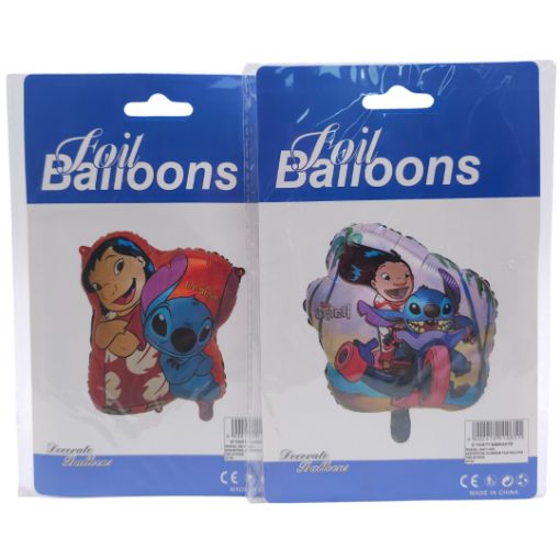 Imagen de GLOBO METALICO STITCH Y LILO 46X53CM