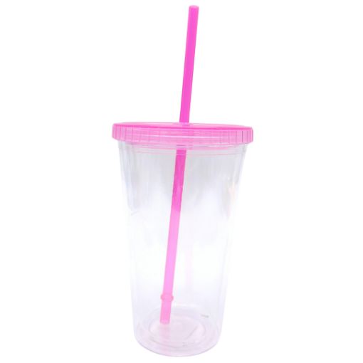 Imagen de VASO DOBLE PARED ROSA R0038
