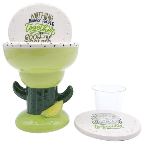 Imagen de 4 PORTA VASOS CON BASE COPA