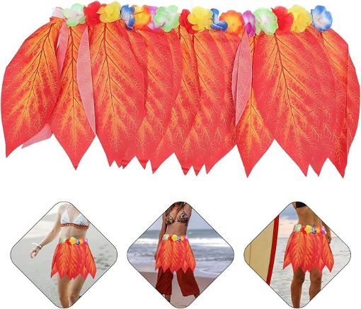 Imagen de FALDA HAWAIANA HOJA  (REF.2583) 