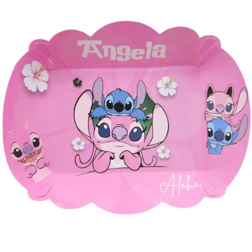 Imagen de BANDEJA BIZCOCHO STITCH ROSA 1/10 