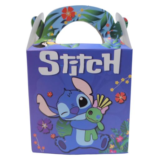 Imagen de CAJITA CUMP. STITCH AZUL 11.5X12.5X6.25CM 1/10