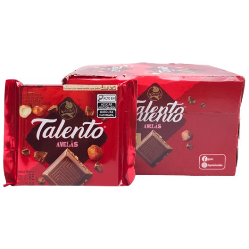 Imagen de GAROTO TALENTO LECHE Y AVELLANA 1/12 85 GR