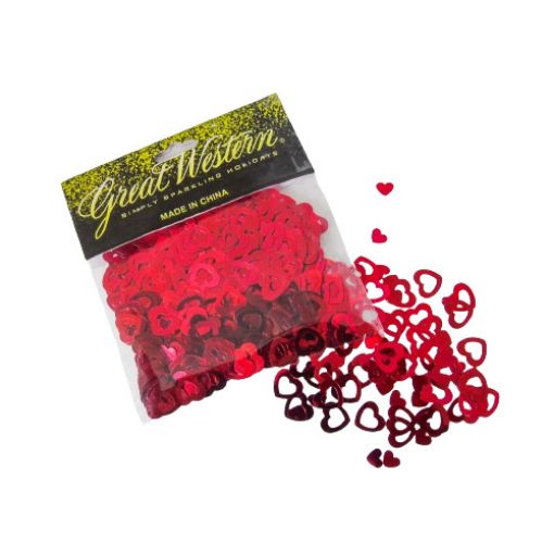 Imagen de CONFETTI CORAZON ROJO 1/1