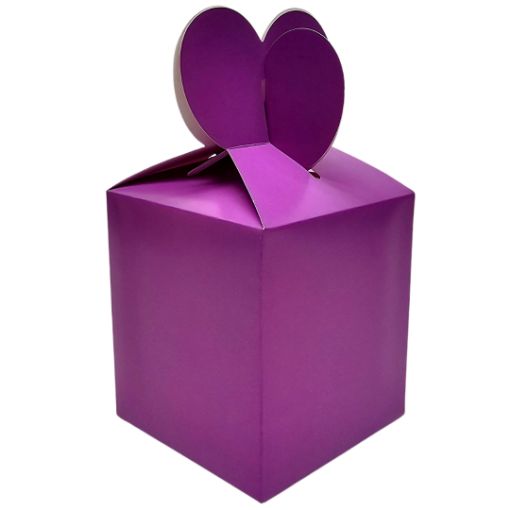 Imagen de CAJITA MARIPOSA MORADA 8.5X9.5X8.5CM 1/10