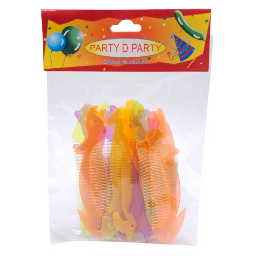 Imagen de PEINETAS COLORES PIÑATERIA 1/12
