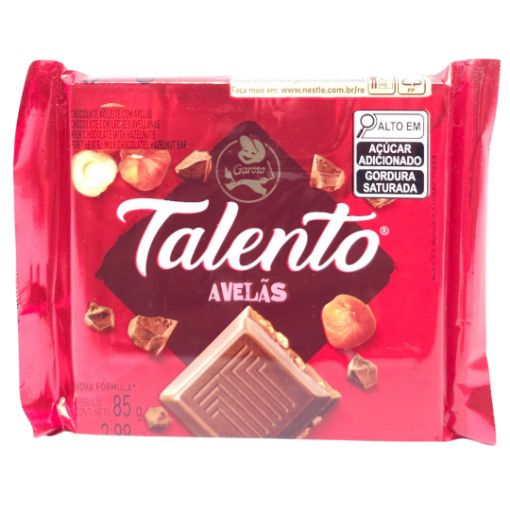 Imagen de GAROTO TALENTO LECHE Y AVELLANA 1/12 85 GR