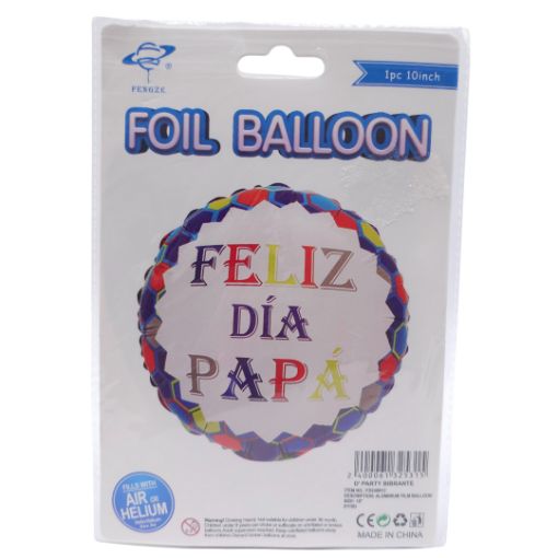 Imagen de GLOBO FELIZ DIA PAPA AZUL 10 PULGADAS