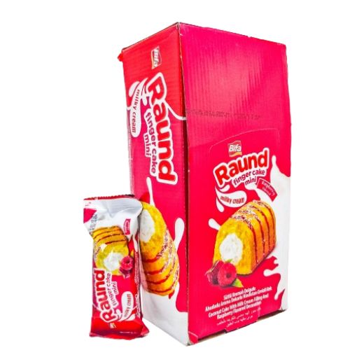 Imagen de BIZCOCHO RAUND RASPBERRY 12/24