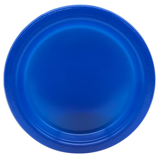 Imagen de PLATO PLAST. 7" AZUL ROYAL 10/1 