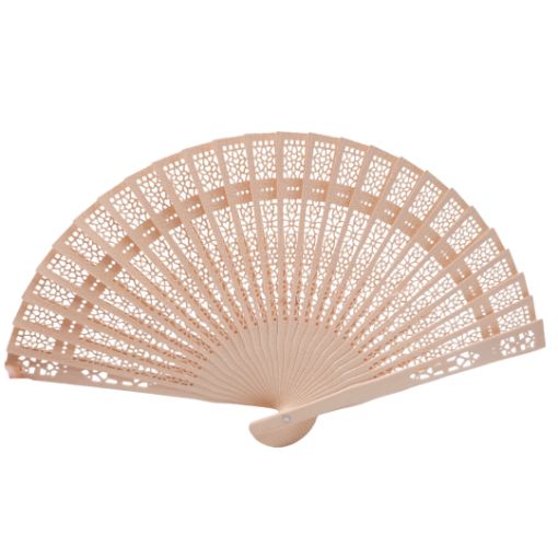Imagen de ABANICO MADERA 20CM SOUVENIR 