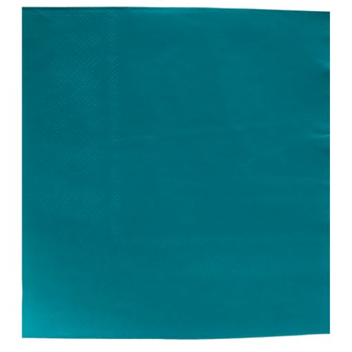 Imagen de SERVILLETA COLOR LISO TURQUESA 1/20
