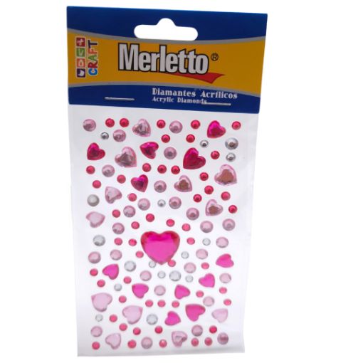 Imagen de STICKER DIAMANTE MERLETTO CORAZONES