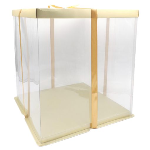 Imagen de CAJA TRANSPARENTE 33X33X37CM