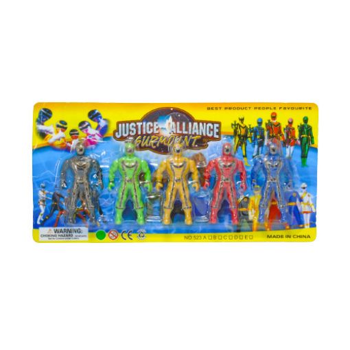 Imagen de MUÑECO POWER RANGER 5 PCS 3.5 PULG 