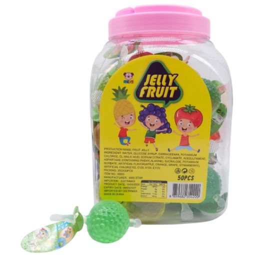 Imagen de GELATINA JELLY FRUIT TARRO 8/50