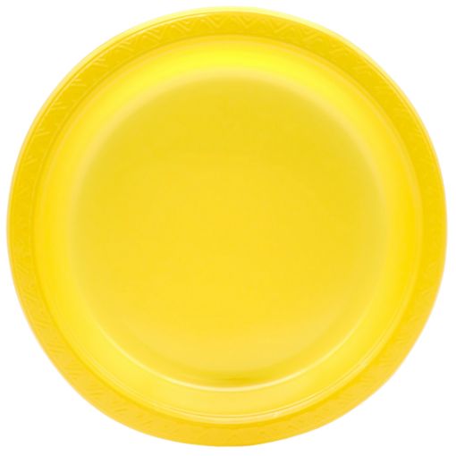 Imagen de PLATO PLASTICO AMARILLO 9" 1/10 