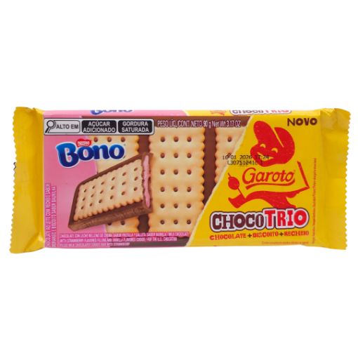 Imagen de GAROTO TABLETA CHOCO-TRIO FRESA 1/12 90 GR