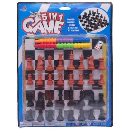 Imagen de JUEGO AJEDREZ 5 EN 1 1/1