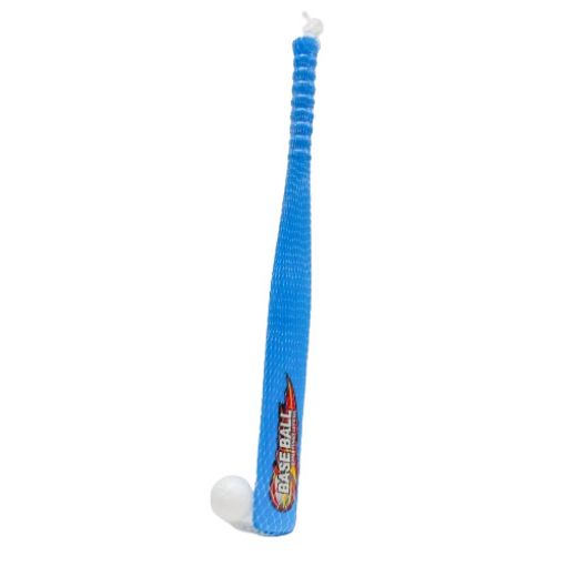 Imagen de BATE PLASTICO CON PELOTA AZUL 52CM R7684