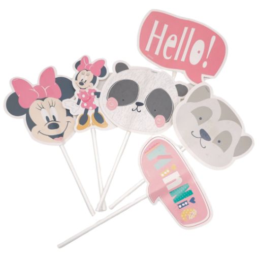 Imagen de TOPPER DECORATIVO MINNIE ROSA 1/6