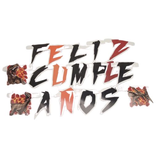 Imagen de LETRERO CUMP. DINOSAURIO REX CAR