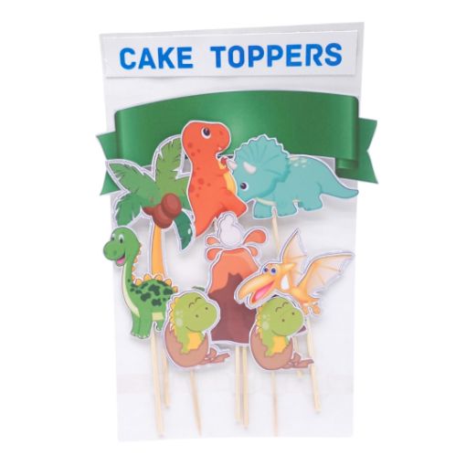 Imagen de CAKE TOPPER MOTIVO DINOSAURIO 1/6 