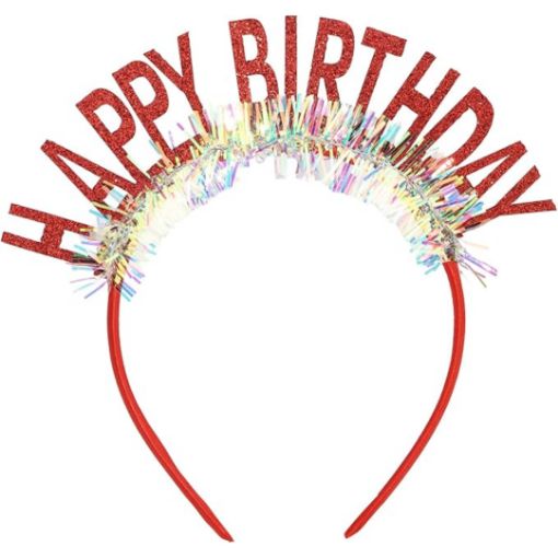 Imagen de CINTILLO HBD ROJO