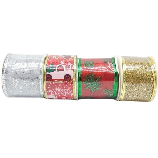 Imagen de CINTA NAVIDAD VARIADAS 2 PULGADAS