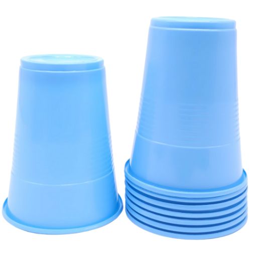Imagen de VASO PLASTICO 9OZ AZUL BEBÉ 1/8