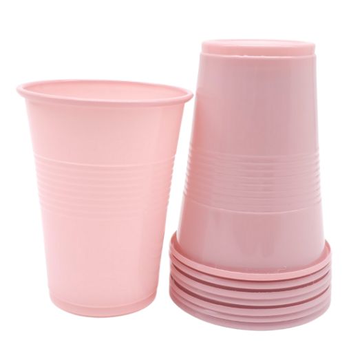 Imagen de VASO PLASTICO 9OZ ROSA PALO 1/8