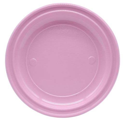 Imagen de PLATO PLASTICO 9" ROSA BEBÉ 1/8