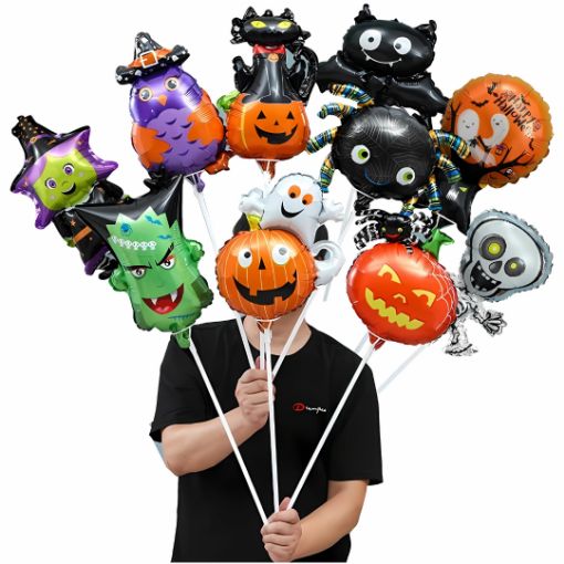 Imagen de GLOBO METALICO HALLOWEEN 9" VARIADO
