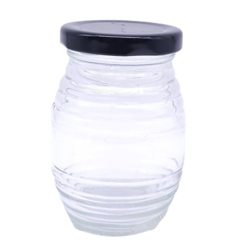 Imagen de FRASCO CRISTAL C/TAPA NEGRA  8X5.4X3.75CM 