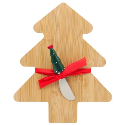 Imagen de TABLA DE QUESO CON CUCHILLO NAVIDAD 1/1