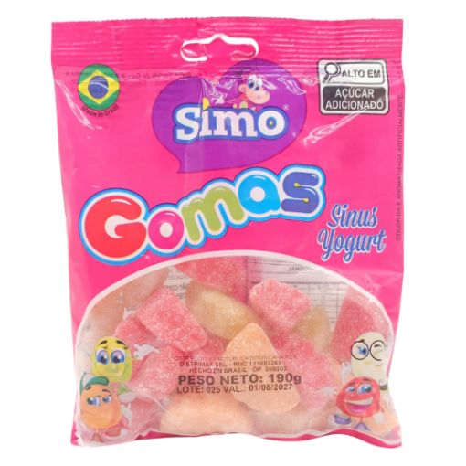 Imagen de GOMITA SIMO GAJOS YOGURT 36/190GR