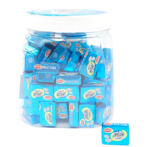 Imagen de DULCE LECHE MILK CUBE TARRO 12/120