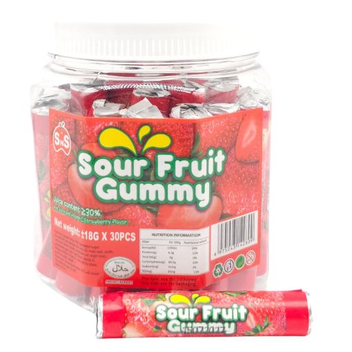 Imagen de SOUR FRUIT GUMMY TARRO 24/30