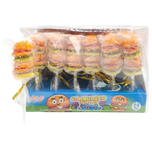 Imagen de PALETA HAMBURGER GUMMY 12/24