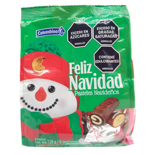 Imagen de PASTELITOS NAVIDAD COLOMBINA 12/8