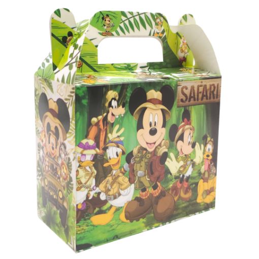 Imagen de CAJITA CARTON 12.5X11X6.5 CM MICKEY SAFARI 1/10 