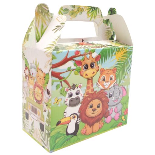 Imagen de CAJITA CARTON 12.5X11X6.5 CM JUNGLA 1/10 