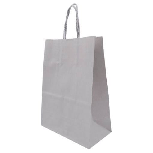 Imagen de BOLSA PAPEL 15X21X8CM GRIS 12/1 