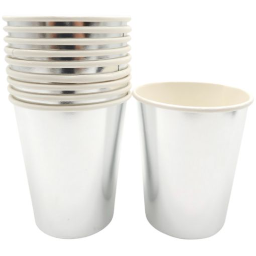 Imagen de VASO 7 CARTON PLATA 1/10