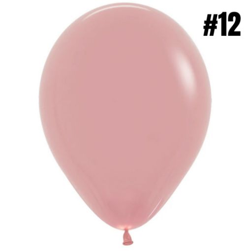 Imagen de VEJIGA 12 ROSA PALO BCA 1/50 